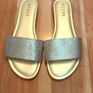 Guess Rhinestone slides